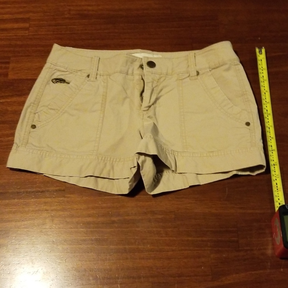 Old Navy Khaki Snap and Zipper Shorts